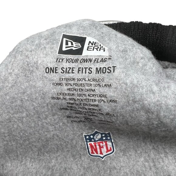 Pittsburgh Steelers New Era Knit Beanie Ski Cap Hat Pom Pom Logo Football NFL - Picture 3 of 3